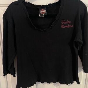 XL Harley-Davidson Women's Black Long Sleeve Tee